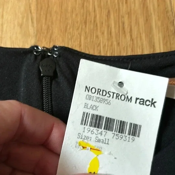 Free People Dress Cutout Black Sleeveless Sheath NWT Size Small - Picture 7 of 7